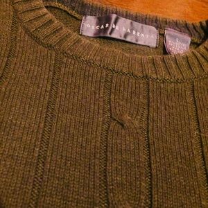 Olive green Oscar de la Renta sweater
